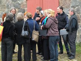 Gelöste Stimmung nach dem Auftritt